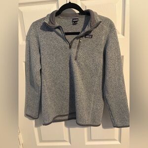 Patagonia Gray Quarter-Zip Fleece Pullover